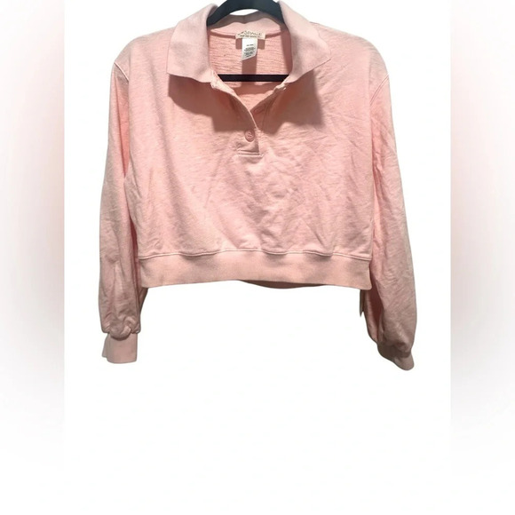 L*Space cropped pink pullover sweater size Medium - Picture 2 of 5